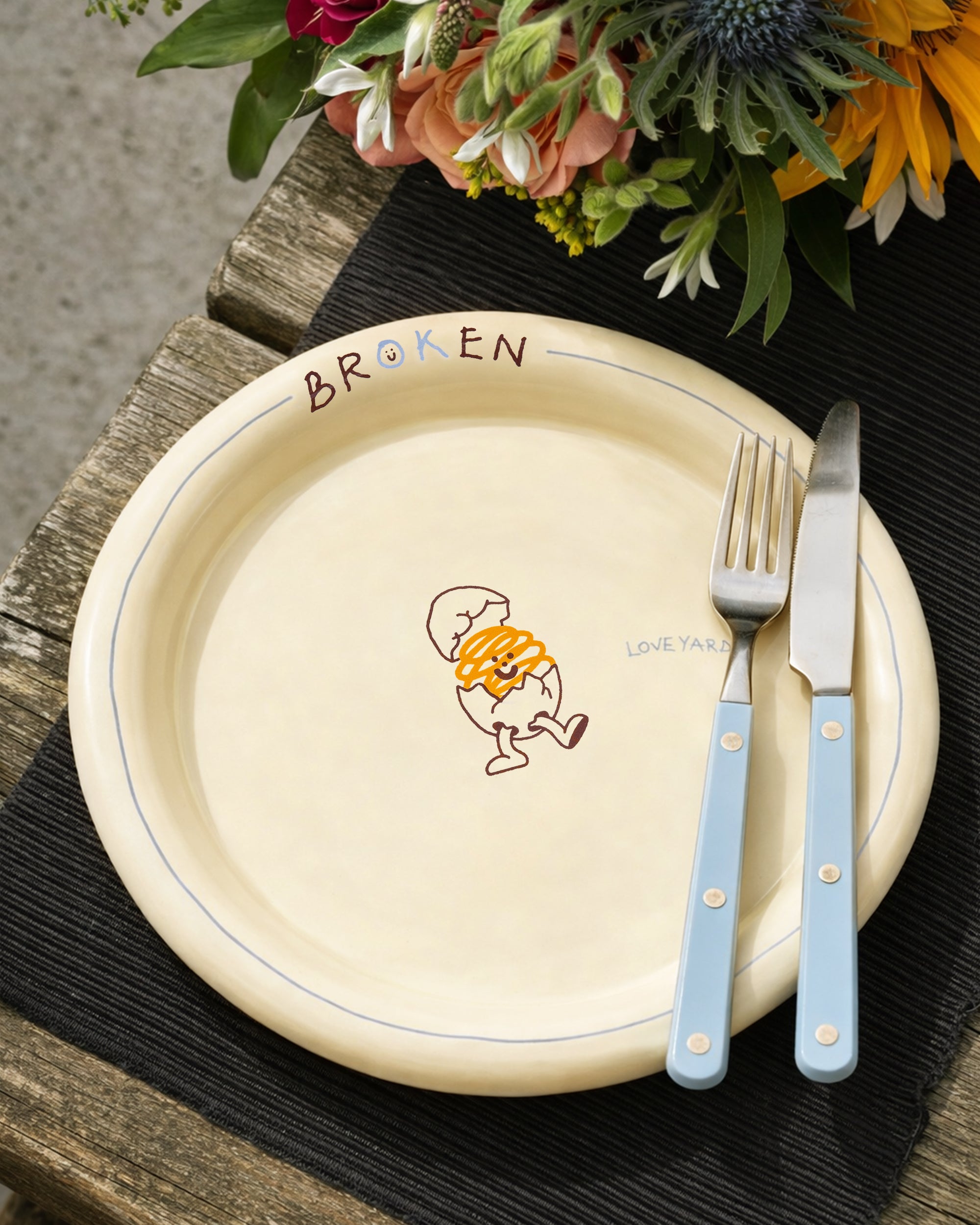 "BROKEN" DINING PLATE