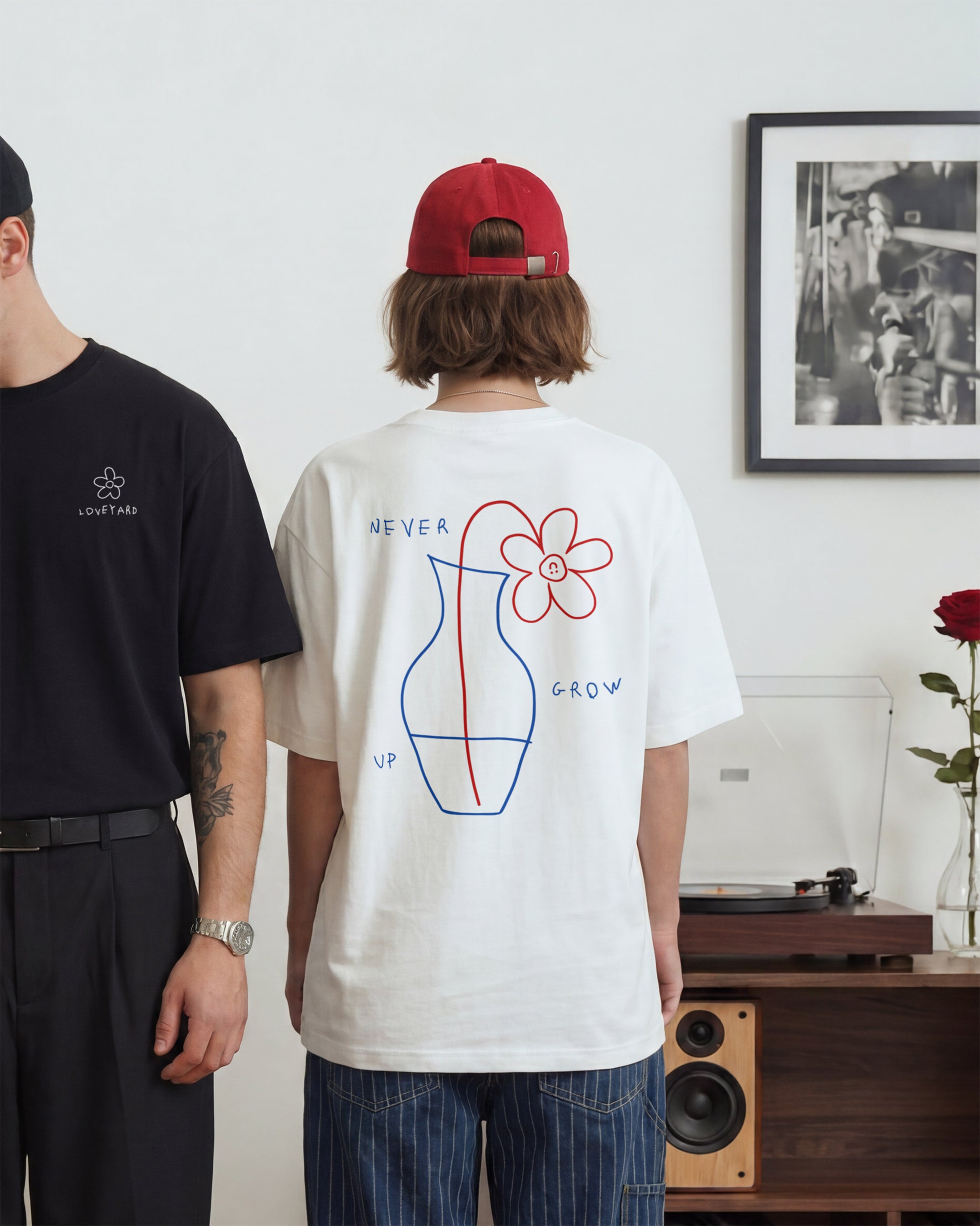 "NEVER GROW UP" TEE