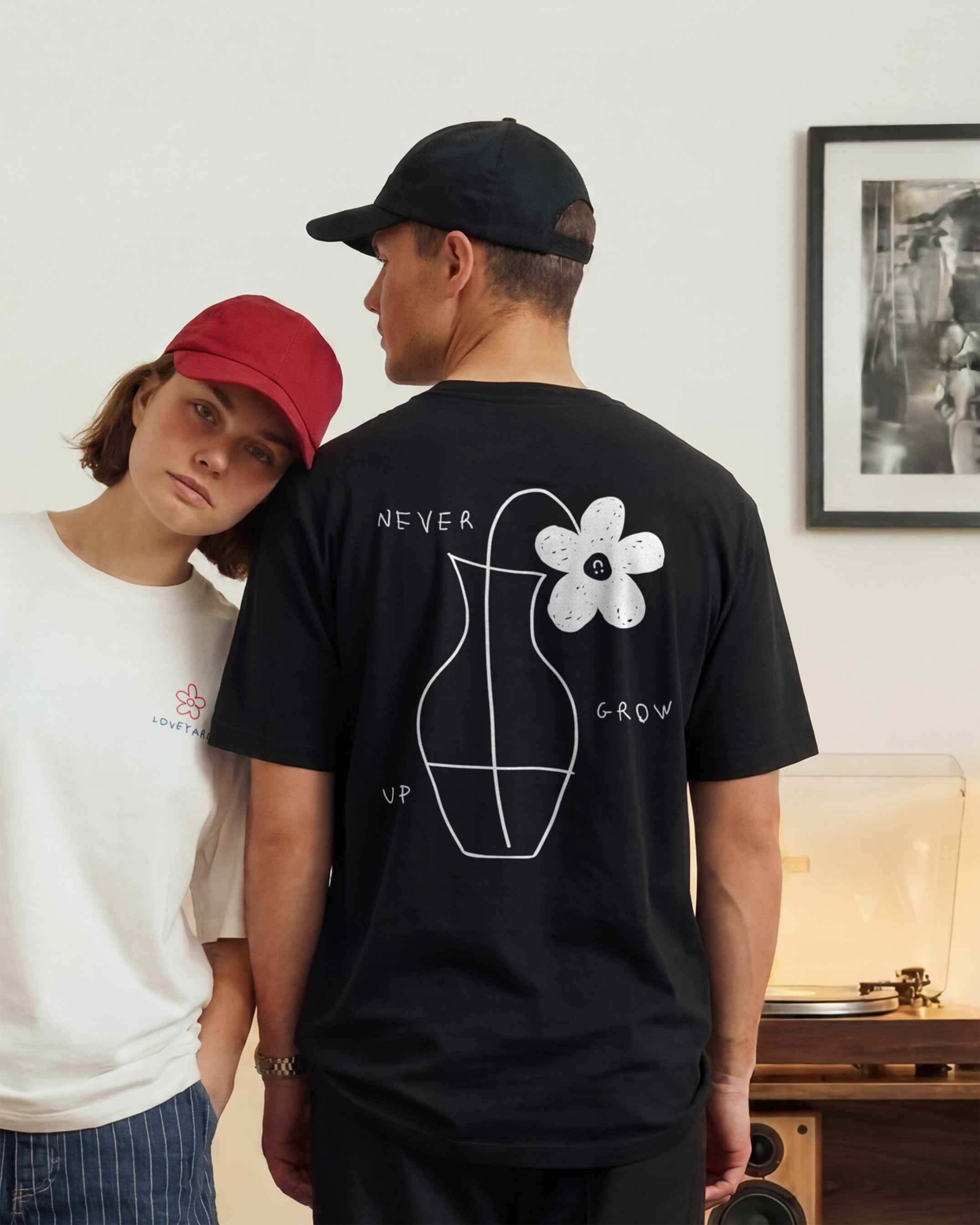 "NEVER GROW UP" TEE